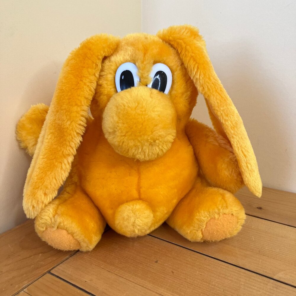 Kodak Kolorkins KLAKKI Character Plush Orange Stuffed Toy 8.5" Vintage 1989